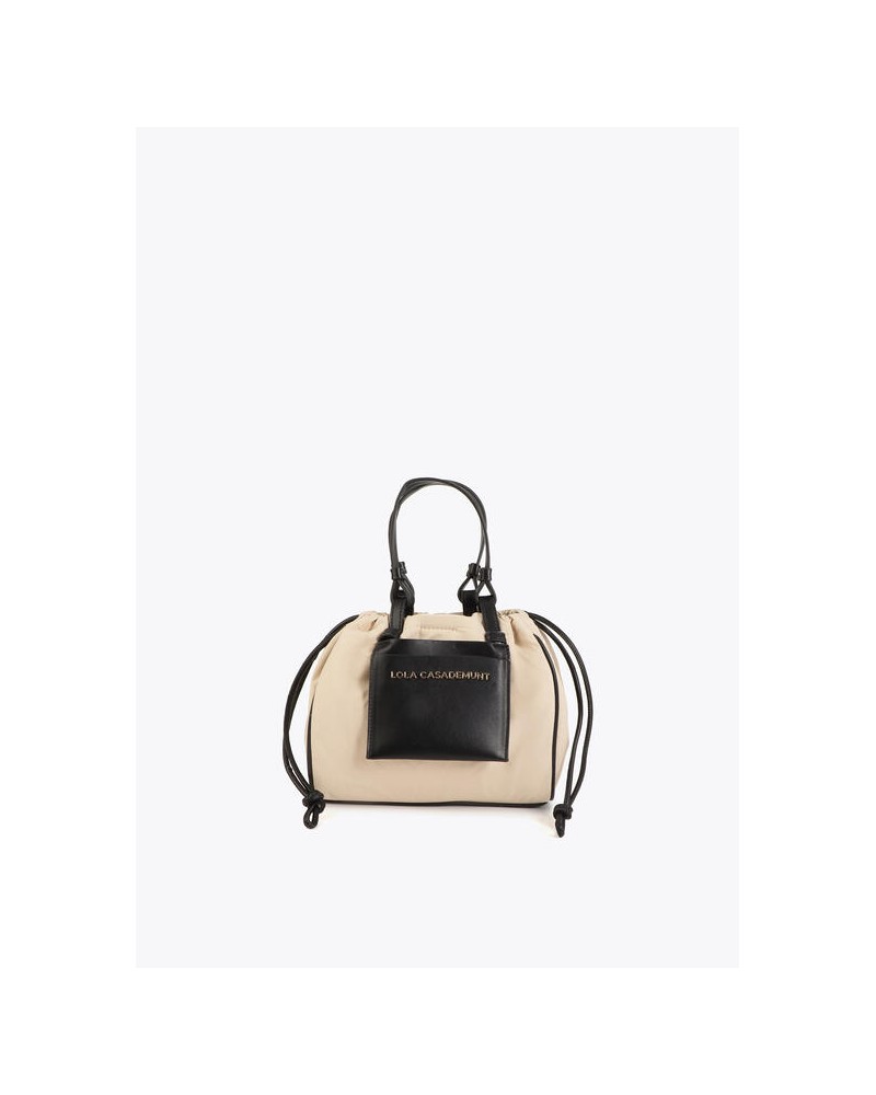 Bolso mini combinado nylon Lola Casademunt