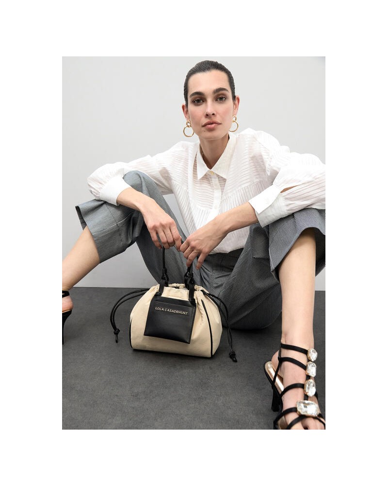 Bolso mini combinado nylon Lola Casademunt