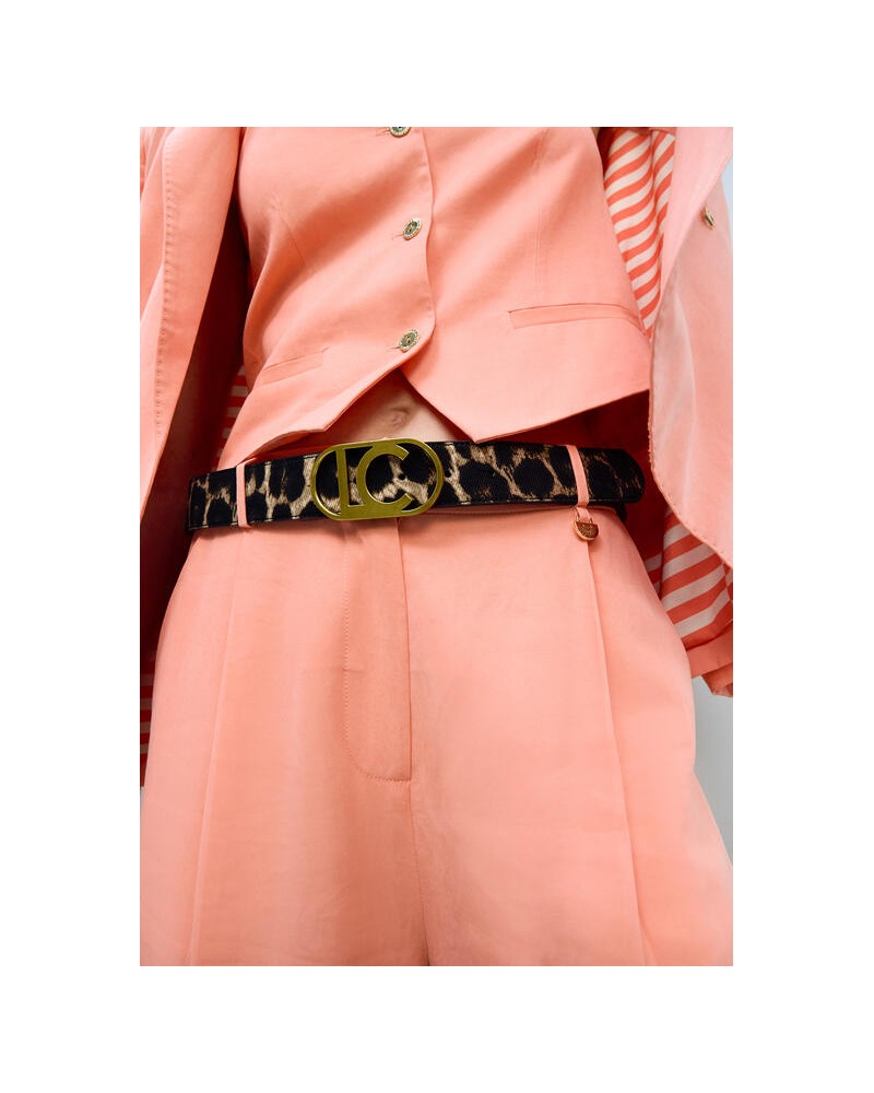 Cinturòn reversible animal print de Lola Casademunt