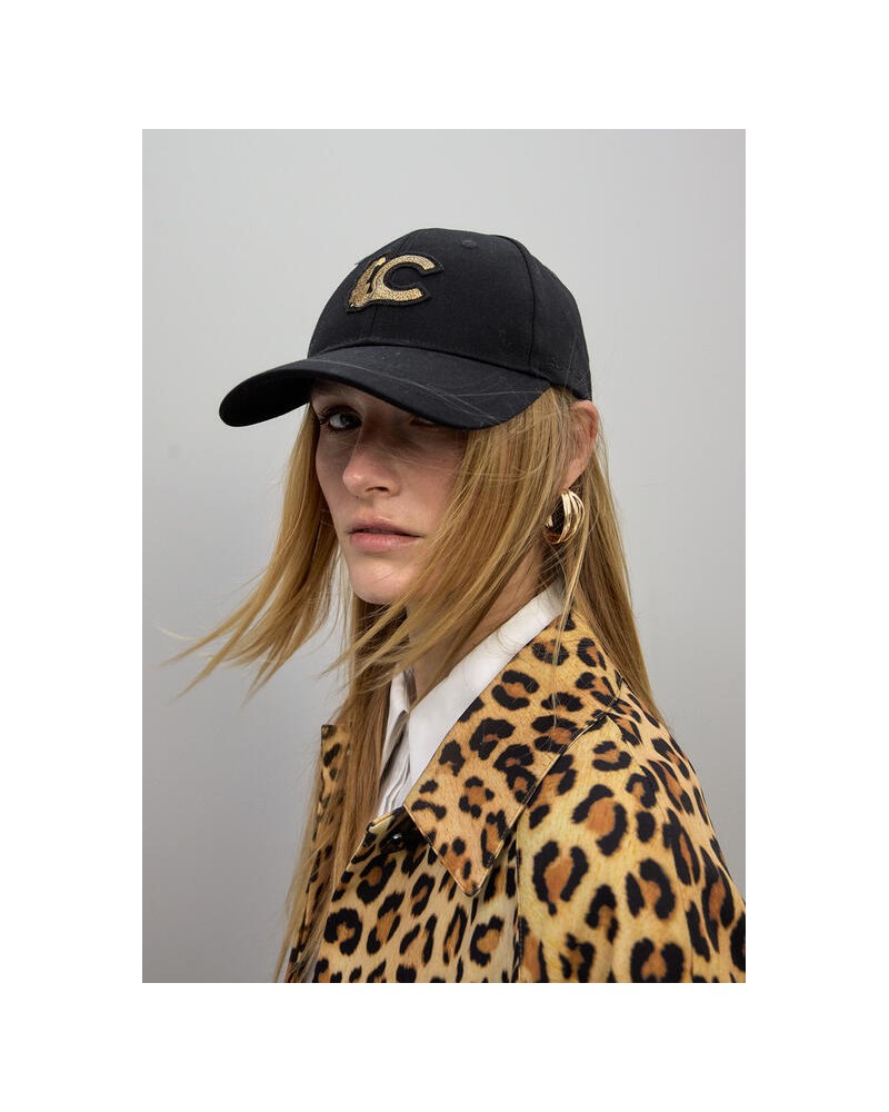 Gorra con detalle leopardo Lola Casademunt