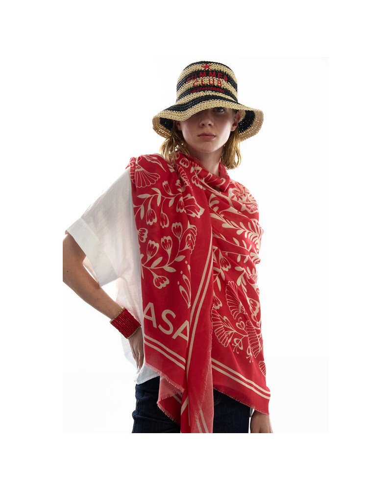 Pañuelo estampado flores Lola Casademunt