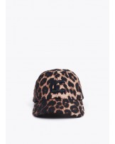 Gorra en leopardo con lentejuelas Lola Casademunt
