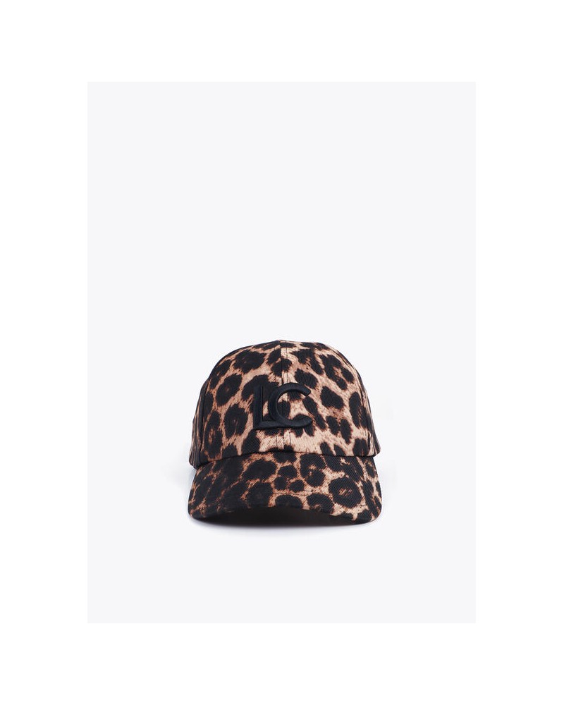 Gorra en leopardo con lentejuelas Lola Casademunt