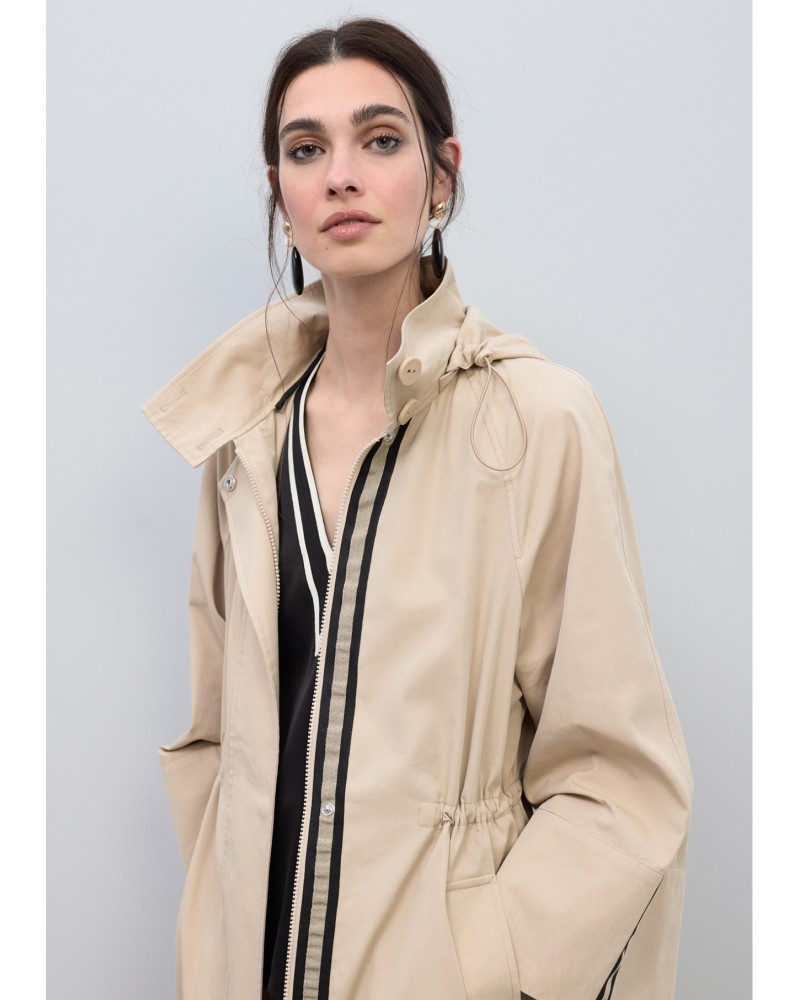 Gabardina oversize rayas Lola Casademunt