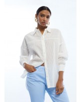 Camisa blanca rayas Lola Casademunt