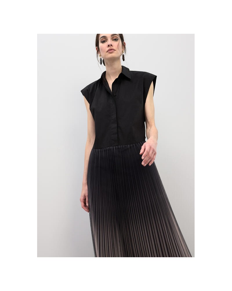 Vestido camisero falda tul Lola Casademunt