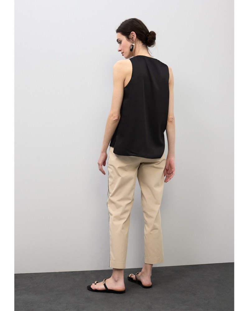 Pantalòn recto con cintas Lola Casademunt