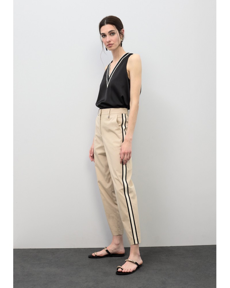 Pantalòn recto con cintas Lola Casademunt