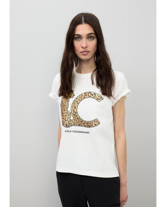 Camiseta LC lentejuelas Lola Casademunt