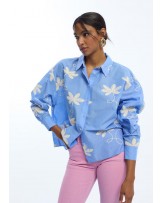 Camisa algodón bordado flores Lola Casademunt