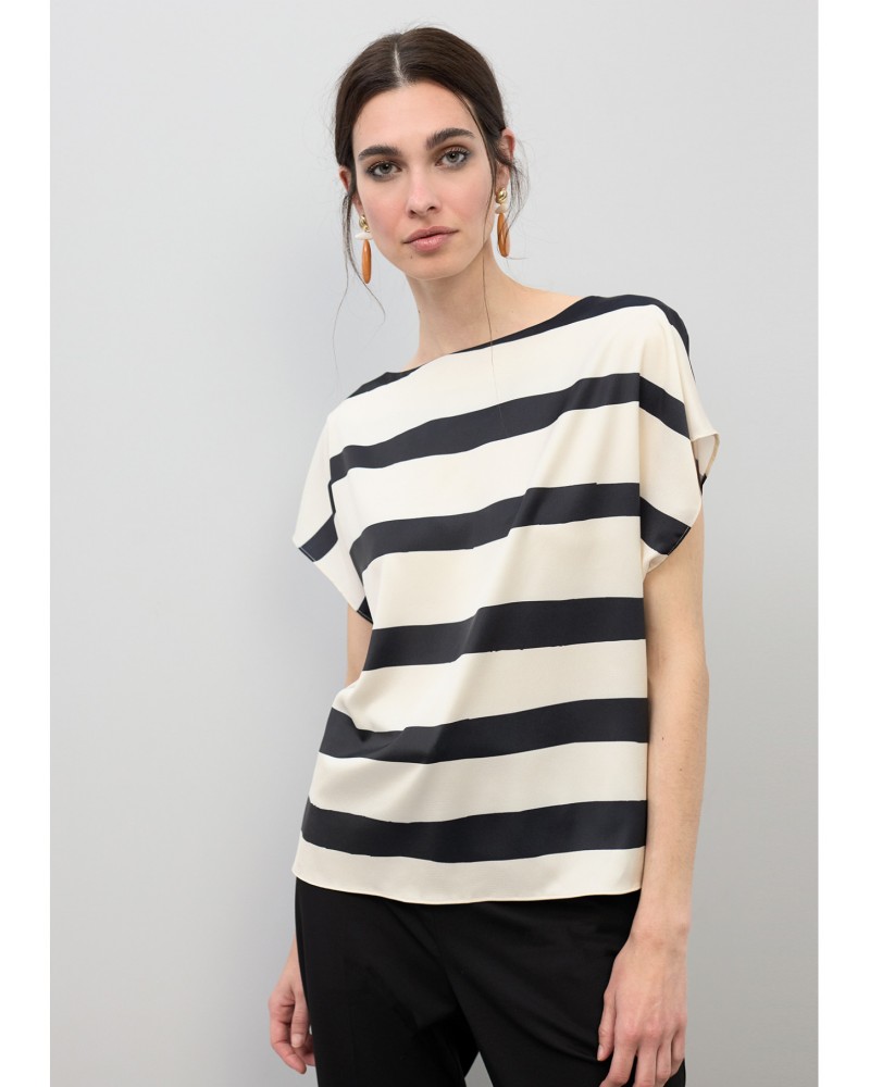 Blusa satinada rayas Lola Casademunt