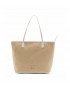 Bolso tote tejido beis de Liujo