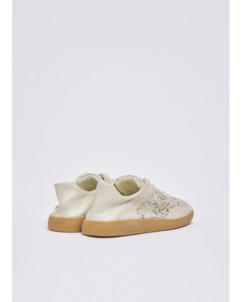 Zapatillas con bordado macramè de Liujo