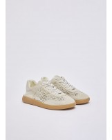 Zapatillas con bordado macramè de Liujo