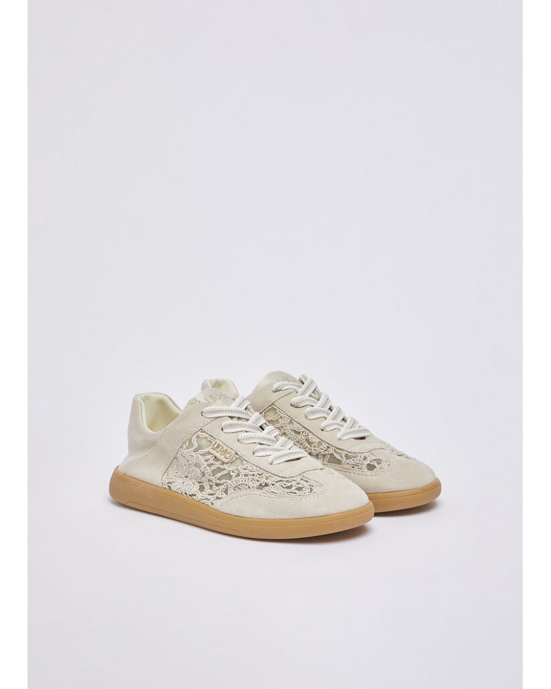 Zapatillas con bordado macramè de Liujo