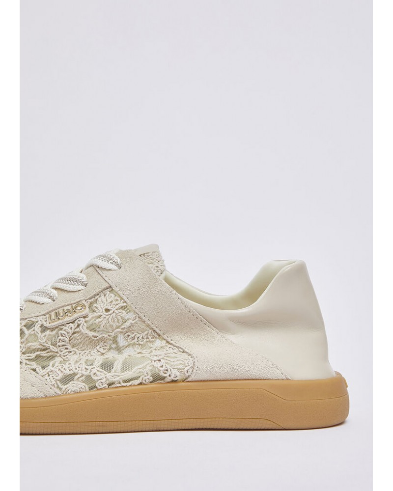 Zapatillas con bordado macramè de Liujo