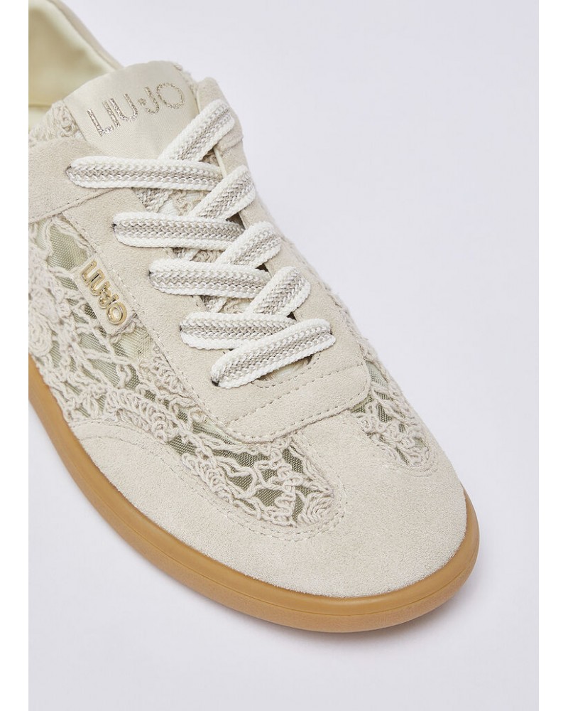 Zapatillas con bordado macramè de Liujo