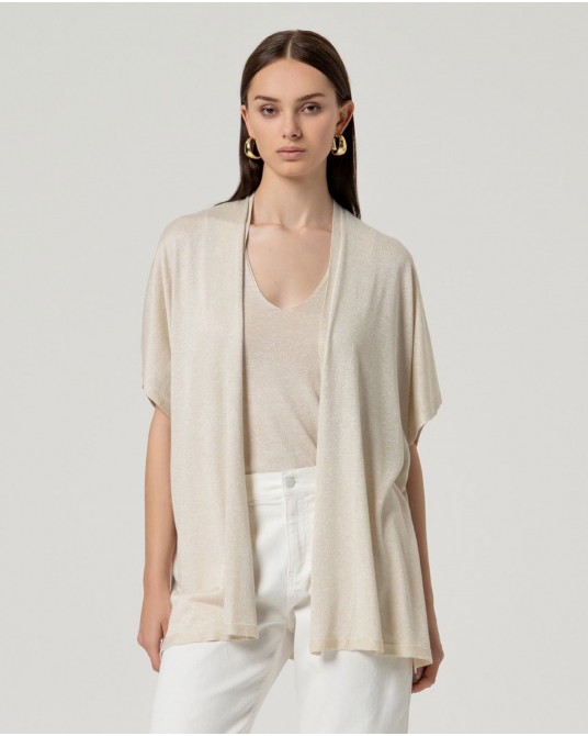 Poncho abierto brillante Surkana