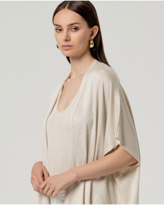 Poncho abierto brillante Surkana