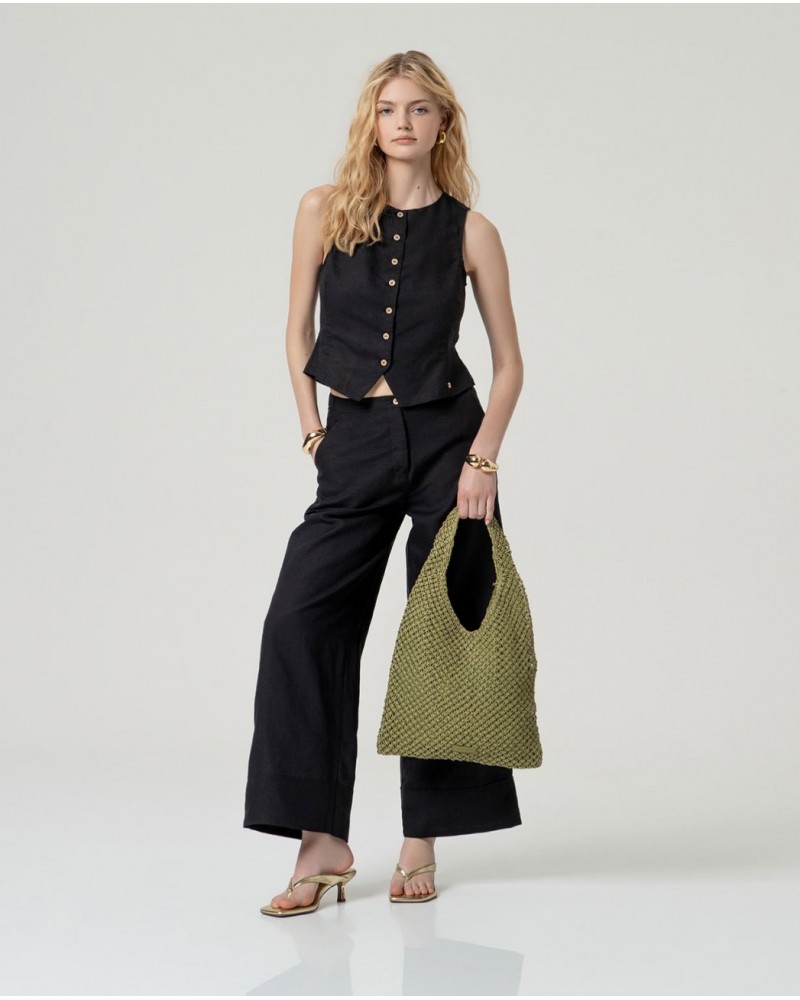 Pantalòn amplio lino Surkana