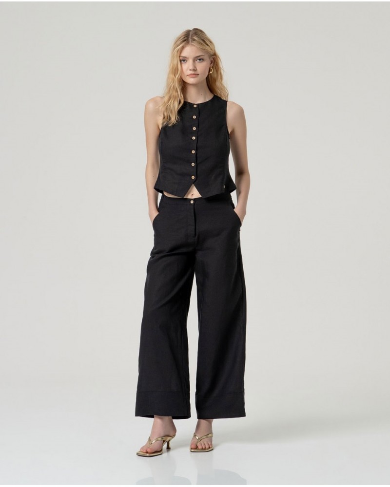 Pantalòn amplio lino Surkana