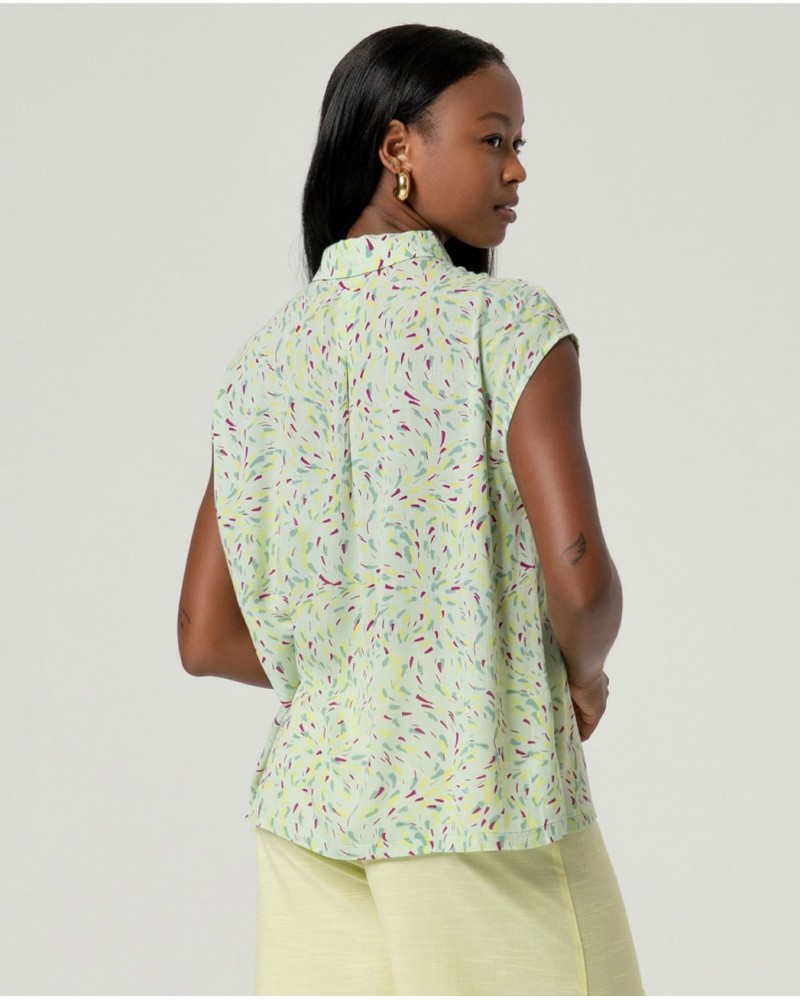 Camisa sin mangas Verde Surkana