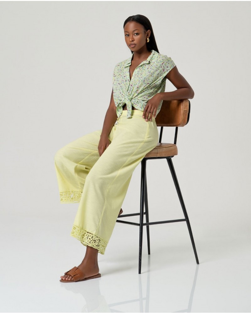 Camisa sin mangas Verde Surkana