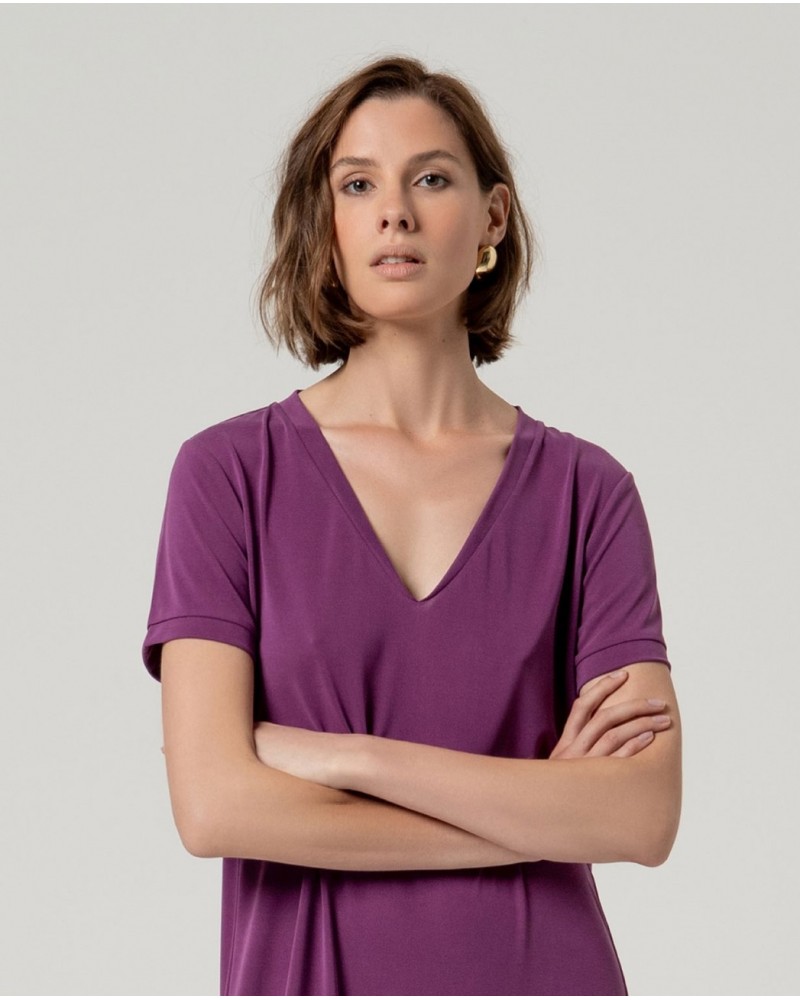 Vestido largo con escote pico Surkana