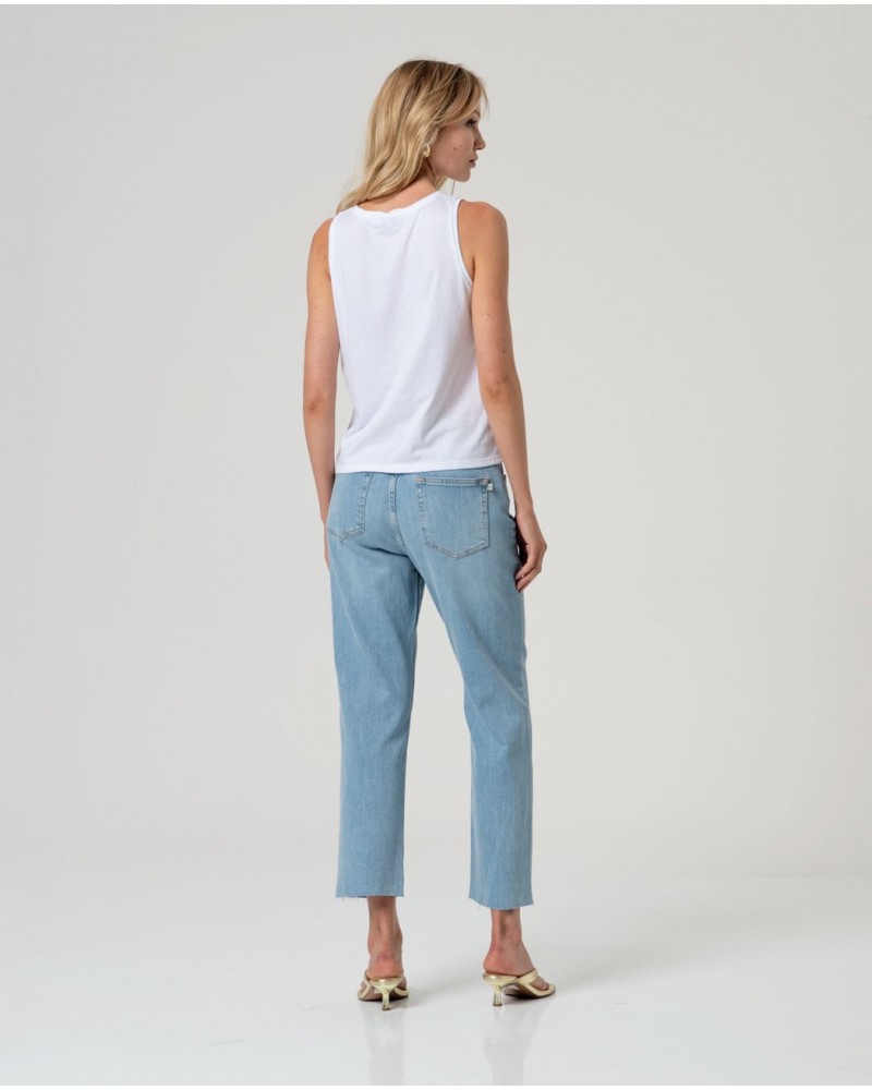 Pantalon recto Azul celeste Surkana
