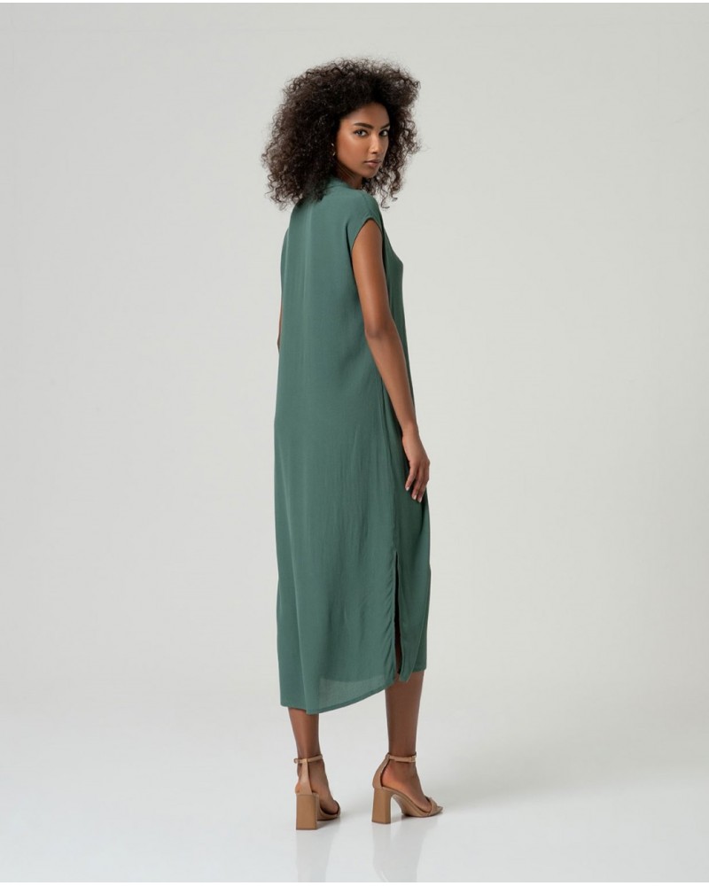 Vestido camisa larga sin manga Surkana