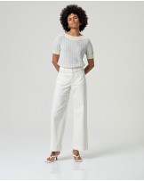 Pantalòn vaquero blanco ancho Surkana