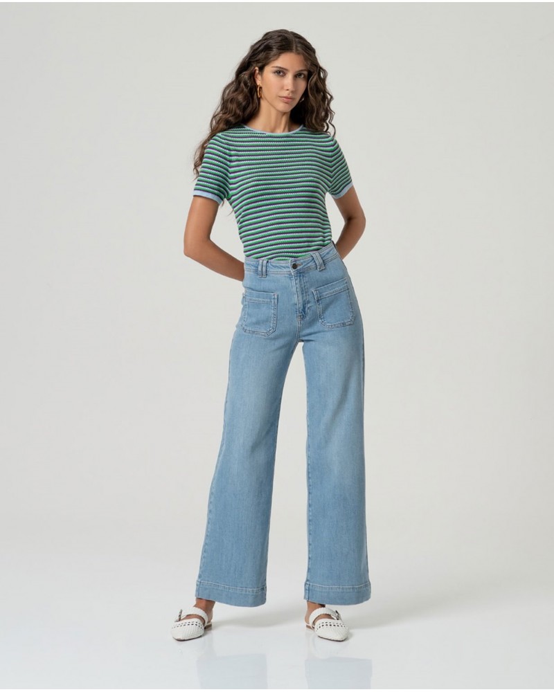 Pantalon ancho Azul Surkana