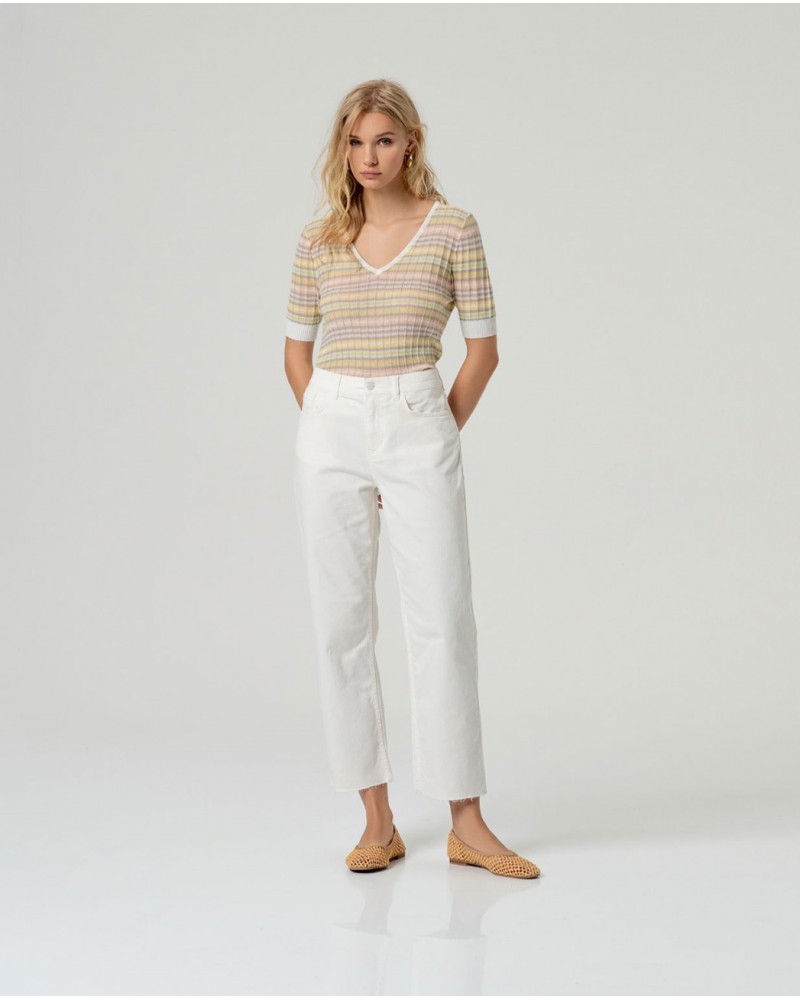 Pantalòn vaquero blanco Surkana