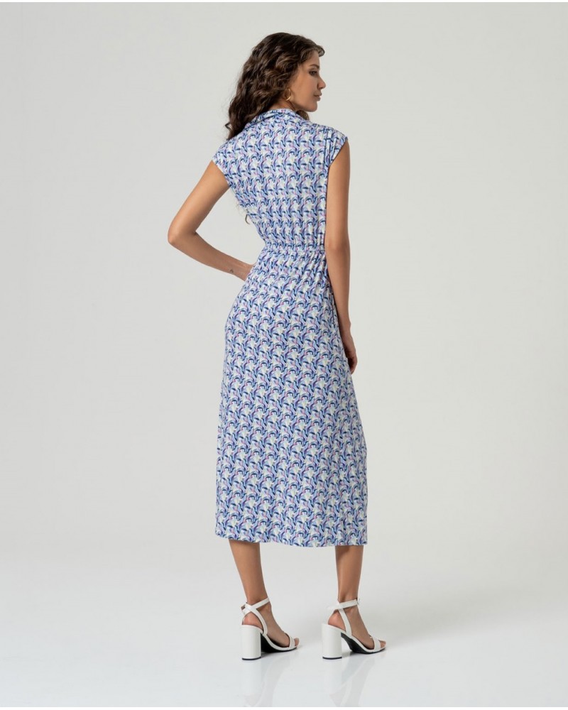 Vestido camisero estampado Surkana