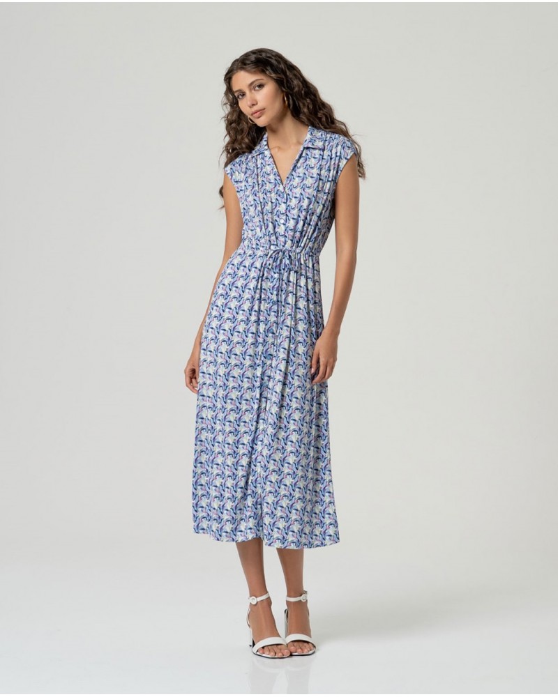 Vestido camisero estampado Surkana