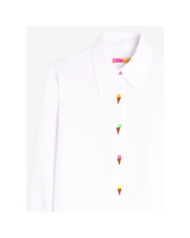 Camisa blanca helados Vilagallo