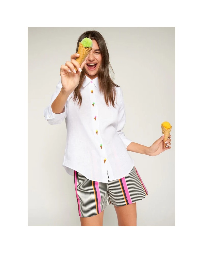 Camisa blanca helados Vilagallo