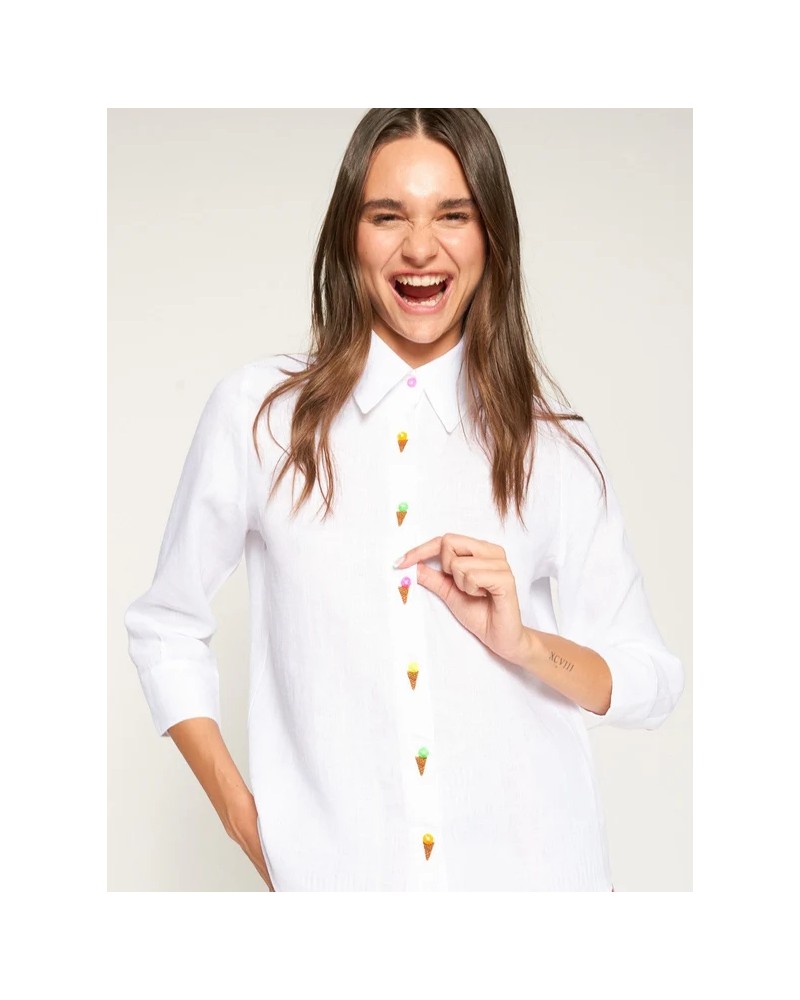 Camisa blanca helados Vilagallo