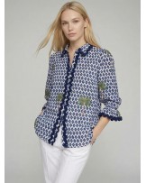 Camisa Ikat palmeras Vilagallo