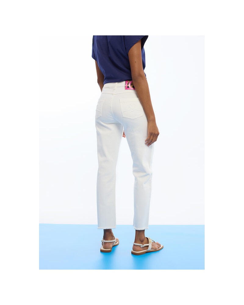 Pantalòn blanco con botones Lola Casademunt