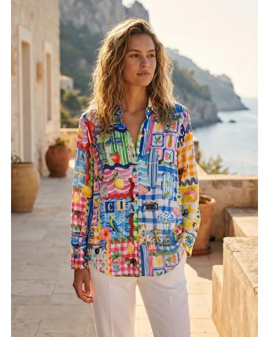 Camisa estampado Capri Vilagallo