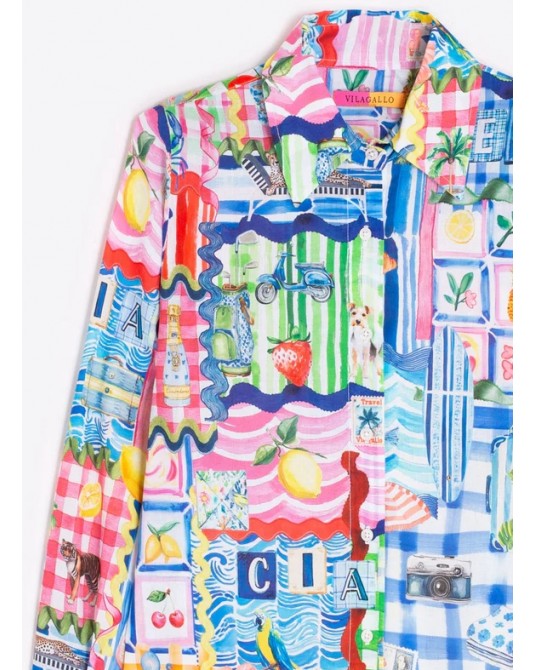 Camisa estampado Capri Vilagallo