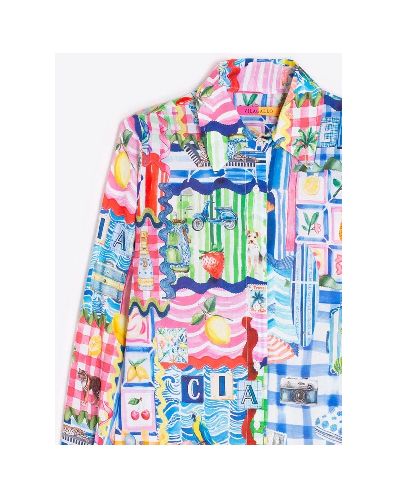 Camisa estampado Capri Vilagallo