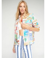 Camisa estampada sellos Vilagallo