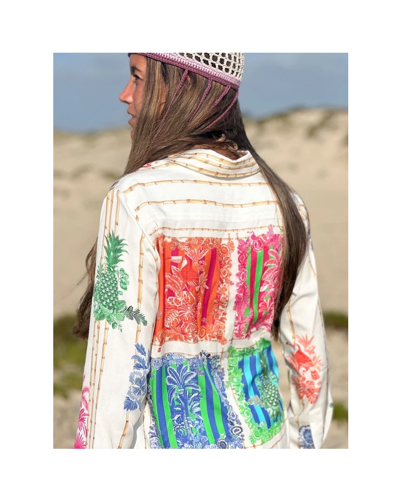 Camisa estampado bambù Vilagallo