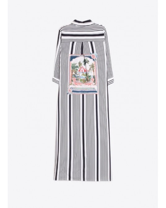 Vestido camisero rayas Vilagallo