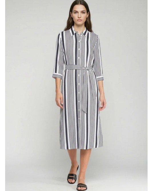 Vestido camisero rayas Vilagallo