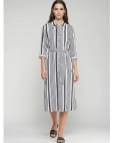 Vestido camisero rayas Vilagallo