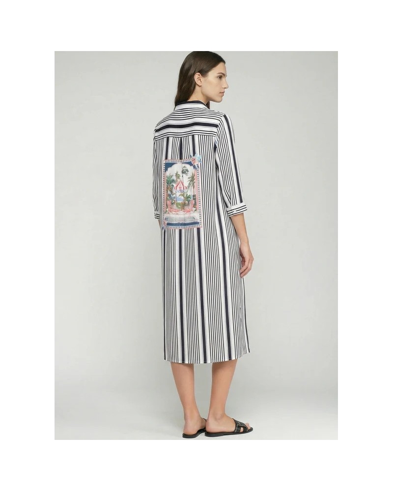 Vestido camisero rayas Vilagallo