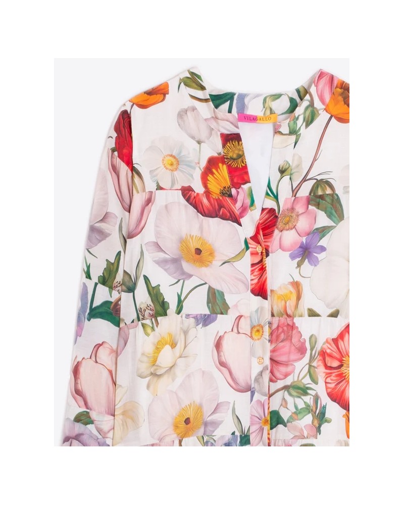 Vestido largo flores Vilagallo